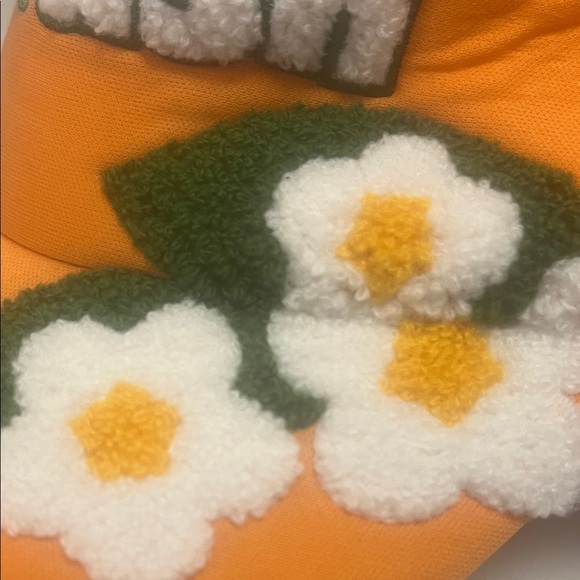 Orange Crush Women's Floral trucker baseball Cap - Picture 7 of 9